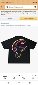 lot 3137 image: Polo G Multi Colored Painted T-Shirt Set  Size XXL