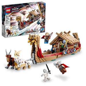 LEGO Marvel The Goat Boat 76208 Building Set - Thor Set with Toy Ship, Stormbreaker, and Movie Inspired Thor, Korg, and Valkyrie Minifigures, Avengers Gifts for Kids, Boys, and Girls Ages 8+ - Retail $80