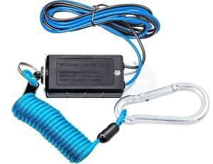 lot 3160 image: MECMO Trailer Breakaway Switch 4ft Brake Away Coiled Cable Large Carabiner, RV Camper Trailer Emergency Electric Break Switch with 4 Feet Stainless Steel Spring Towing Wire Safety Lanyard wPull Pin