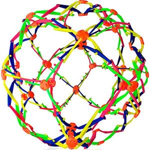 lot 3175 image: ArtCreativity Expandable Breathing Ball - Hoberman Sphere - Expanding Collapsible Ball from 6-12 - Stress Reliever Fidget Toy for Yoga, Anxiety, Relaxation, Autistic Children - Party Favor