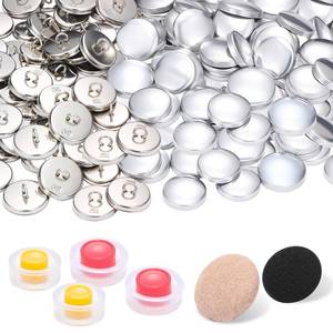 lot 3191 image: CraftyDream 100 Set Craft Cover Button Kit with 4 Tools 2 Sizes Size 3019mm Size 3622mm DIY Self Cover Blank Round Button Making Supplies with Tools for DIY Cloth Home Decor Sewing