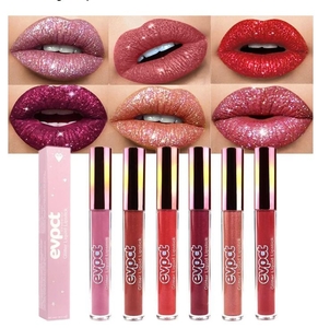 lot 3195 image: EVPCT Diamond Shimmer Lip Gloss Set - 6 Piece Collection