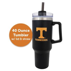 lot 3199 image: Desert Cactus University of Tennessee UT Knoxville Volunteers Vols Large Insulated Stainless Steel Handle Lid Straw Reusable Double Walled Cup Hot Cold Drinkware (40oz Ounce Rally Tumbler Design D)