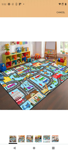 lot 3233 image: Kids City Road Play Mat 2.5 x 4