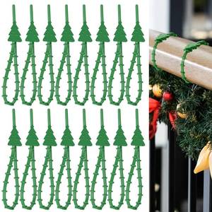 lot 3246 image: Soulchen 16 Pcs 11.8 Inch Christmas Garland Ties for Banister Christmas Decorative Reusable Flexible Twist Ties for Garland Staircase Home Decoration Holiday Craft Wrapping (Green)