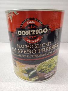 lot 153 image: Contigo Nacho Sliced Jalapeno Peppers - 6.3 oz Can