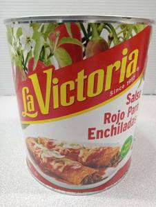 lot 154 image: La Victoria Red Enchilada Sauce - Large Commercial Can - Best by April 2026