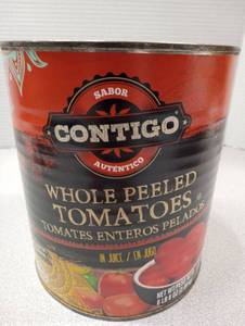 lot 161 image: Contigo Whole Peeled Tomatoes Large Can