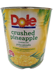 lot 163 image: Dole Crushed Pineapple - Coarse Cut -  6lb 110z - Best used by May 2028.