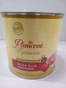 lot 167 image: Piancone Epicureo Marinara Sauce - 5lb 10oz Can - Best By 102127