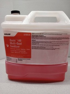 lot 195 image: Ecolab 6100536 Oasis 146 Multi-Quat Sanitizer Disinfectant Sanitizer Deodorizer - Retail $190