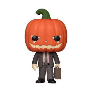 lot 273 image: Funko Pop TV The Office- Dwight with Pumpkinhead Vinyl Figure