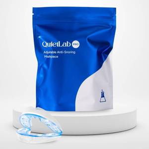 lot 288 image: QuietLab Pro Anti-Snoring Mouthpiece - Adjustable Snoring Mouth Guard, Orthodontist Designed, No Boiling Required - BPA-Free Medical Grade - Designed for Nighttime Snoring Control - Retail $50