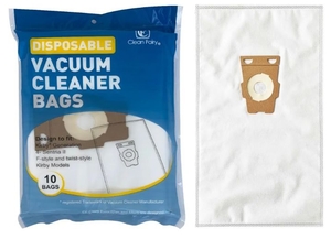 lot 309 image: CF Clean Fairy 10 Pack HEPA Vacuum Bags Compatible with Kirby Sentria Avalir Ultimate G Series 3-Layer HEPA Filtration Replaces F-Style & Twist-Style 204814 204811 205811 204808