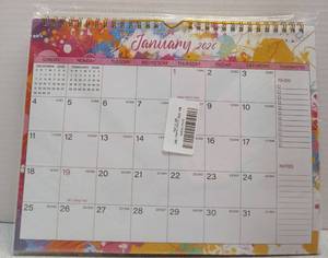 lot 404 image: 2026 Monthly Wall Calendar with To-Do List