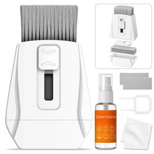 lot 449 image: WeCleno Keyboard Cleaning Kit Keyboard Cleaner, Laptop Cleaning Kit with Retractable Brush and Screen Cleaner Spray 30ml, Multitool for Tablet Computer MacBook Phone Monitor Camera Lens