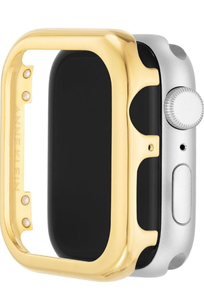 lot 451 image: Anne Klein Premium Gold Toned Bumper Compatible with Apple Watches (44MM) - Retail $40