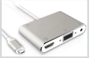 lot 452 image: HDMI VGA AV Converter Adapter 5 in 1 Version Plug and Play Digital AV Adapter for iPhone iPad to HDTV Projector Monitor