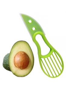 lot 471 image: Avocado Peeler 3 in 1 Tool - Hassle-free Avocado Slicer, Pitter & Scooper - Kitchen Gadget for Hass Avocados - Easy to Use, Plastic Avocado Knife, Green - Must-Have Avocado Accessory