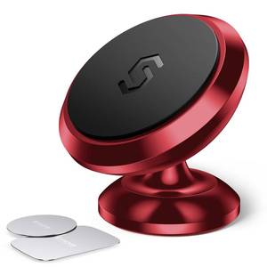 lot 473 image: Magnetic Phone Car Mount, Syncwire Car Phone Holder for Dashboard, Cell Phone Car Kits, 360° Adjustable Magnet Cell Phone Mount Compatible with iPhone, Samsung, LG, GPS, Mini Tablet - Red