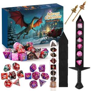 lot 3279 image: DND Dice Advent Calendar 2025,Mystery Dice Set Christmas Advent Calendar for Adults Men Teens,Surprise D&D Gifts,DND Dice Christmas Countdown Calendar For Dungeons and Dragons RPG, MTG, Role Playing Table Game
