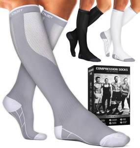 lot 3282 image: Compression Socks for Women & Men (3 pairs) - Best Support for Nurses, Running, Hiking, Recovery & Flight Socks