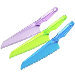 lot 3289 image: Kitchen Bundle -Chef Craft Select Plastic Lettuce Knife 7 inch Blade 12 inches in Length Blue and Linoroso AND Black Stainless Steel Serrated Fruit Y-Peeler, Classic Vegetable Peeler, Japanese Swivel Blade, Comfortable Handle, Dishwasher Safe