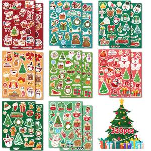 lot 3294 image: OHOME Stocking Stuffers  320 PCS Christmas Stickers - Toddler Stocking Stuffers  Kids Christmas Gifts for Boys Girls Grandkids,Vinyl Xmas Games Crafts Activities Party Favors Supplies