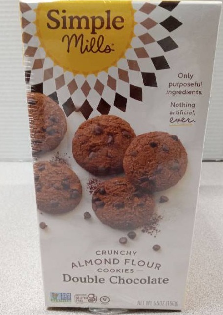 lot 182 image: Simple Mills Double Chocolate Almond Flour Cookies - Best by 01192026