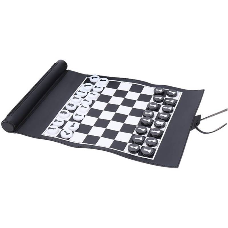 lot 2750 image: 14 x10 Chess Sets, Lightweight and Easy to Carry, Chess Mini Game Set, Black and White Pieces, Garden Games, Travel Chess Set for Adults and Kids