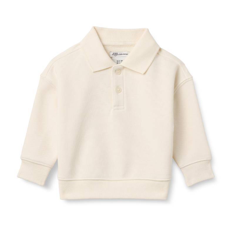 lot 266 image: Amazon Essentials x Sofia Grainge Boys French Terry Polo Sweatshirt, Ivory, Large