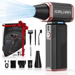 lot 492 image: SAILHAPI Electric Air Duster, 300000RPM High-Speed Cordless Blower for Barber with Variable Speed & Brushless Motor, Portable Mini Blower for Keyboard, PC, Computer, Replaces Canned Air - Retail $52