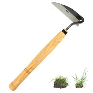 lot 517 image: Elegital Kana Hoe 217 Japanese Garden Tool - Hand HoeSickle is Perfect for Weeding and Cultivating. Right-Handed