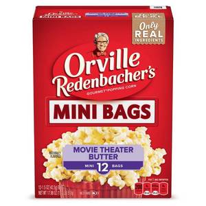 lot 540 image: Orville Redenbachers Mini Movie Theater Butter Microwave Popcorn - 12ct17.98oz - Expires Jul 31 2026