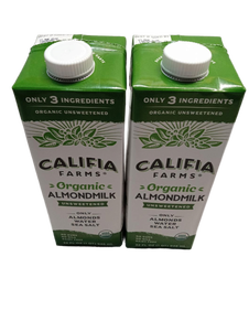 lot 550 image: Califia Farms Organic Unsweetened Almond Milk 2 pack - Best by 21Mar2026