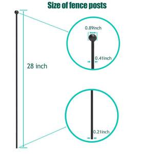 lot 580 image: XDPET Dog Playpen Stakes, or Yard Stakes Accessories Replacing The Metal Posts of Pet Enclosures for Indoor Outdoor RV Puppy Medium Dogs Play Pens (28 inch) 8 yard stakes included.