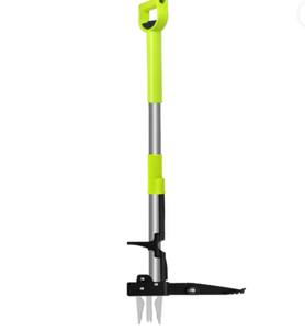 lot 584 image: The Original Stand up Weed Puller Garden Tools Weed Removal High Quality Plastic Handle Stainless Steel Weed Puller