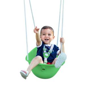 lot 586 image: Coconut Baby Swing  Toddler Swing  Baby First Swing  Easy Installation  Ages 9 Months and Up  Green