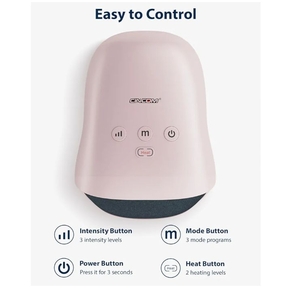 lot 605 image: CINCOM Hand Massager - Cordless Hand Massager with Heat and Compression for Arthritis and Carpal Tunnel (Pink)