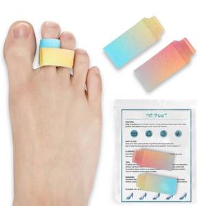 lot 639 image: YISYFOOT Hammer Toe Corrector for Women, Fabric Buddy Wraps to Protect and Straighten, Reusable Toe Straightener for Claw Toe (2) - Retail $6