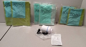 lot 642 image: GinCai Storage Bag Set with Electric Pump (Includes 8 Bags & Pump)