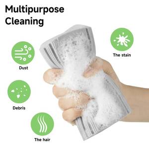 lot 643 image: 4Pcs PVA Kitchen Multi Purpose Scrub Sponges��Scrubbing Sponge with Handle Decontamination Cleaning Sponge Soft Water Absorb Dishwashing Sponge for Household (4 PackGreen)