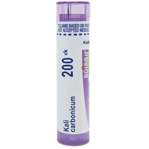 lot 655 image: Boiron Kali Carbonicum 200CK  Homeopathic Medicine for Pain And Feeling Of Weakness In The Lower Back (80 Pellets) Exp. 032030
