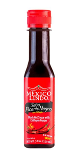 lot 320 image: Mexico Lindo Salsa Picante Negra Hot Sauce 2-Pack Best By 031826 -