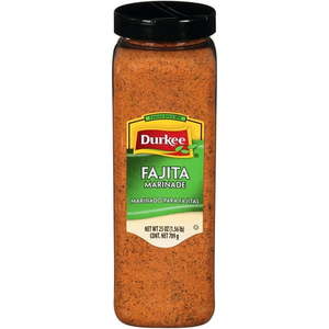 lot 321 image: Durkee� Fajita Marinade 25 oz. Shaker Best by 062028