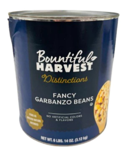 lot 333 image: Bountiful Harvest Distinctions Fancy Garbanzo Beans 6lbs 15oz - Best By May 2028.