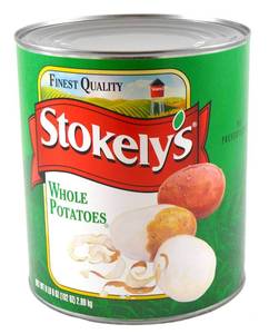 lot 334 image: Stokelys Whole Medium Potatoes 6lb 6oz Can (Exp. Nov. 2026)