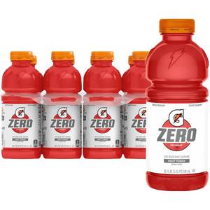 lot 337 image: Gatorade Thirst Quencher Zero Sugar Sports Drink, Fruit Punch, 20oz Bottles 6-Pack