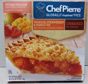 lot 350 image: Chef Pierre Tropical Strawberry & Mango Pie - 10 inch