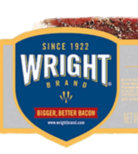 lot 361 image: Wright Brand Diced Bacon Pieces - 10 lb Bag. Best By June 2028.